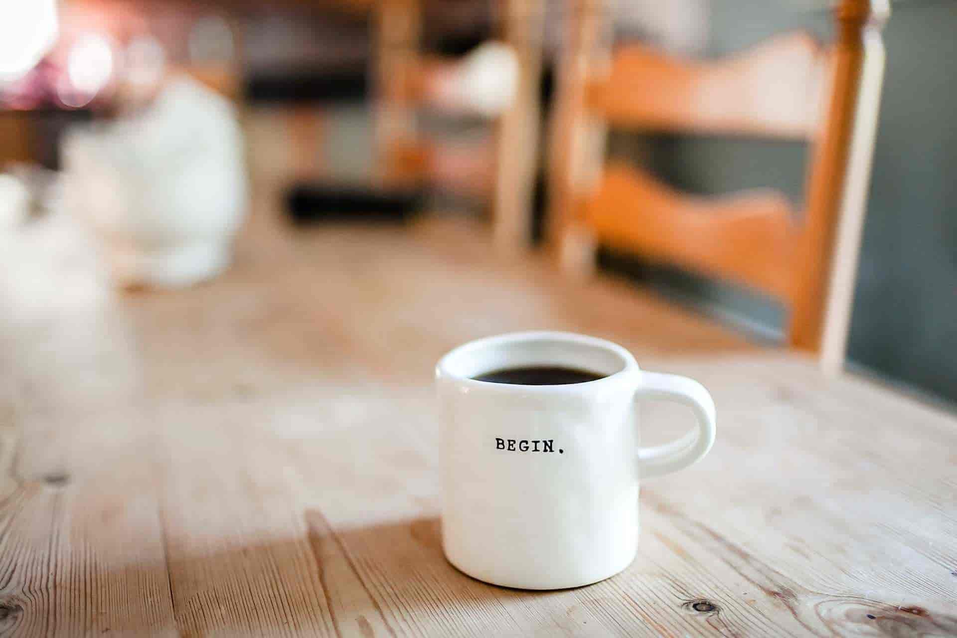 Kaffeetasse beim Karriere machen als MFA