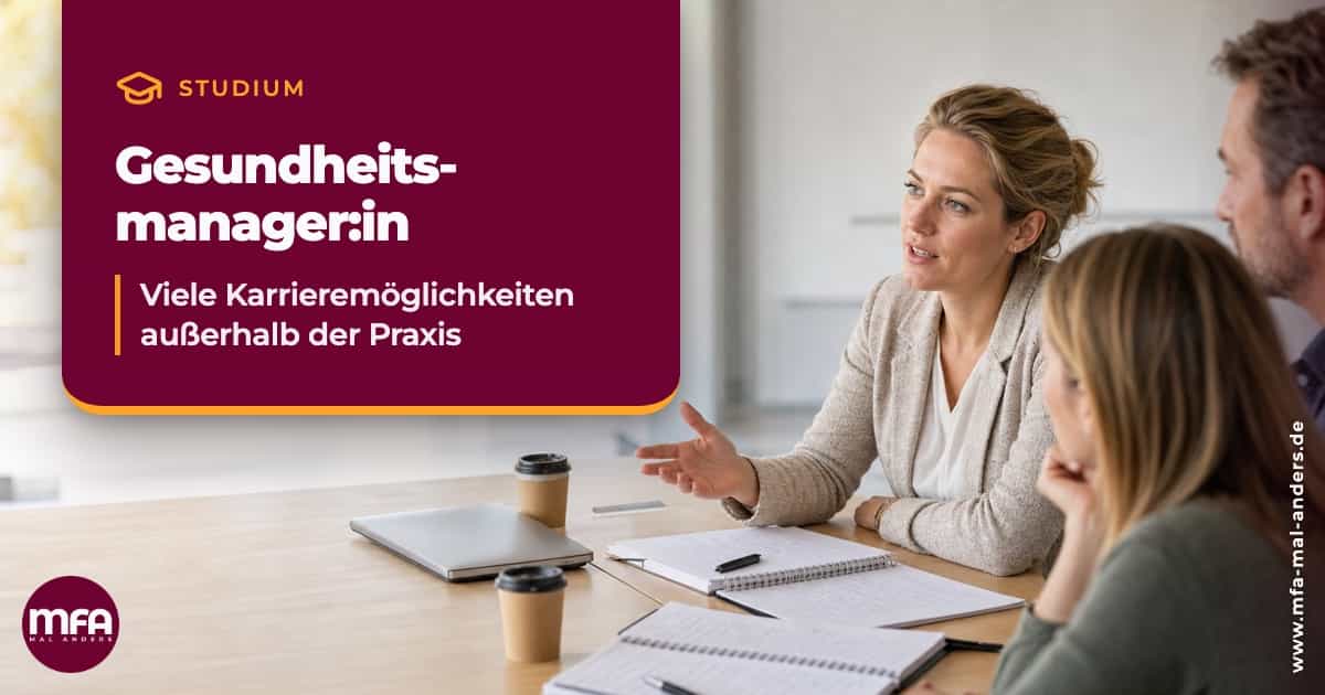 Studium Gesundheitsmanagement - viele Karrieremöglichkeiten außerhalb der Praxis