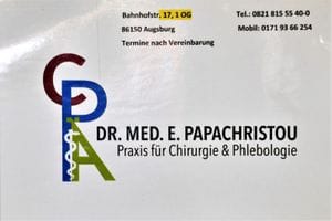 Logo - Praxis für Chirurgie & Phlebologie Dr. E. Papachristou