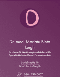 Logo - Frauenarztpraxis Dr. Mariatu Binta Leigh