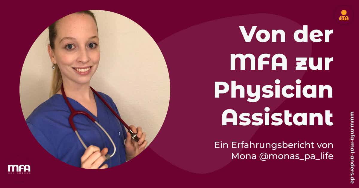 Physician Assistant Mona mit Stethoskop
