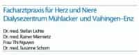 Praxis für Kardiologie & Nephrologie Dialysezentrum Mühlacker & Vaihingen/Enz - Logo
